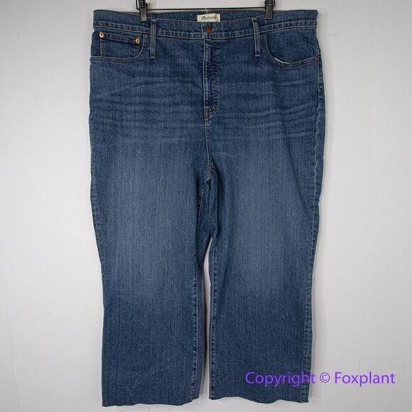 New! Madewelll Slim Wide-Leg Jeans in Crownridge Wash, size 36 - Picture 3 of 16